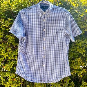 Ralph Lauren Seersucker short sleeved button down Blue & white checkered…